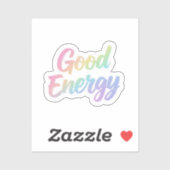 Good Energy Positive Quote Typography Design Sticker (Vel)