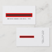 good-evil BC Visitekaartje (Voorkant / Achterkant)