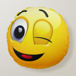 Good Feeling Emoji Rond Kussen