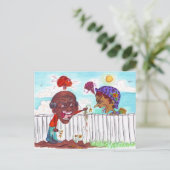 Good Fences Make Good Neighbors Postcard Briefkaart (Staand voorkant)