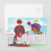 Good Fences Make Good Neighbors Postcard Briefkaart (Voorkant / Achterkant)