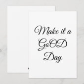 GoOD Flat Note-Kaart Notitiekaartje (Voorkant / Achterkant)