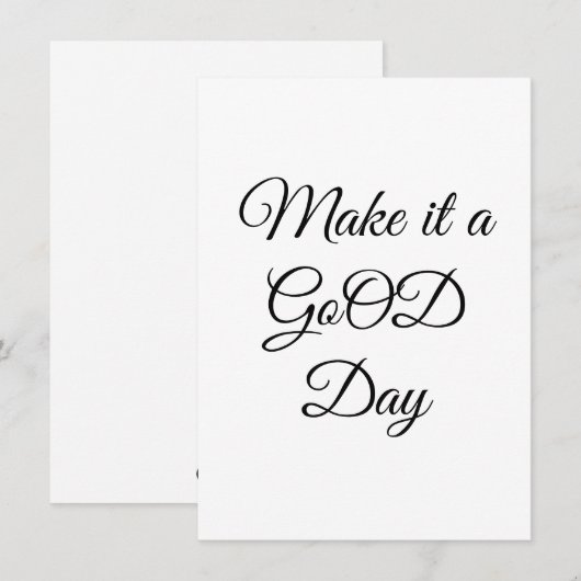 GoOD Flat Note-Kaart Notitiekaartje (Voorkant / Achterkant)
