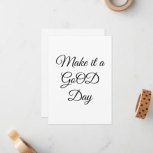 GoOD Flat Note-Kaart Notitiekaartje