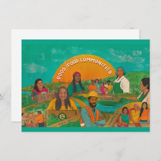Good Food Communities Note Cards Bedankkaart (Voorkant / Achterkant)