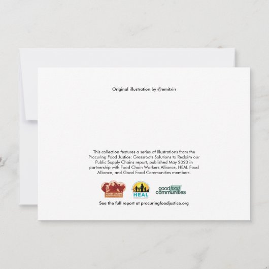 Good Food Communities Note Cards Bedankkaart (Achterkant)