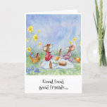 "Good Food, Good Friends" - Birthday Card Bedankkaart<br><div class="desc">Kom naar de weide en vier de speciale dag van je geliefde met deze griezelige Miss Mousie verjaardagskaart!</div>