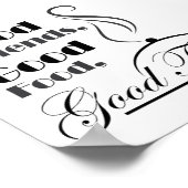 Good Food, Good Friends, Good Times design Poster (Hoek)