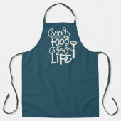Good Food Good Life Apron Schort (Voorkant)