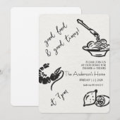 Good Food & Good Times Thanksgiving Kaart (Voorkant / Achterkant)