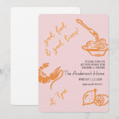 Good Food & Good Times Thanksgiving Kaart (Voorkant / Achterkant)