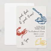 Good Food & Good Times Thanksgiving Kaart (Voorkant / Achterkant)