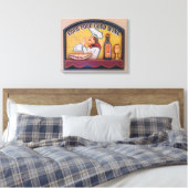 Good Food Good Wine Chef Canvas Afdruk (Insitu (Slaapkamer))