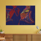 Good Fortune and Happiness Stretched Canvas Print (Insitu (Woonkamer))