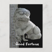 Good Fortune Foo Dog Briefkaart (Voorkant)
