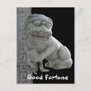 Good Fortune Foo Dog Briefkaart