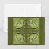 Good Fortune Lizard Tiles Briefkaart (Voorkant / Achterkant)