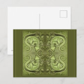 Good Fortune Lizard Tiles Briefkaart (Voorkant / Achterkant)