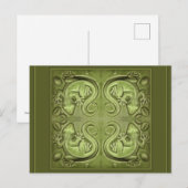 Good Fortune Lizard Tiles Briefkaart (Voorkant / Achterkant)