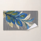 Good Fortune Peacock Feathers Waterverf Badplaats Bad Handdoek (Handdoek)