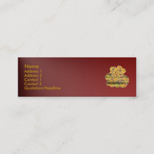 Good Fortune Profile Card Mini Visitekaartje (Voorkant)