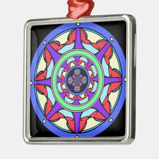 Good Fortune Wheel Metalen Ornament (Links)