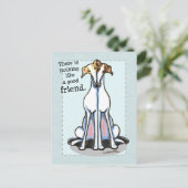 Good Friend Greyhound Lover Briefkaart (Staand voorkant)