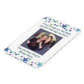 Good friends are like stars Custom Photo Quote Magneet (Linkerzijde)
