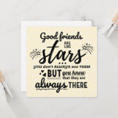 Good Friends Are Like Stars Kaart (Voorkant / Achterkant in situ)
