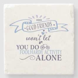 Good Friends Funny Typography Quote Stenen Onderzetter