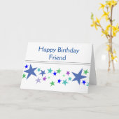 Good Friends Like Stars Always There Quote Kaart (Gele Bloem)