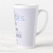 Good Friends Paarse Typography Quote Latte Mok (Rechts)