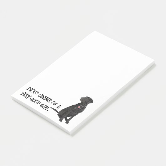 Good Girl Black Lab Post-it® Notes (Schuin)