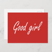 Good girl briefkaart (Voorkant / Achterkant)