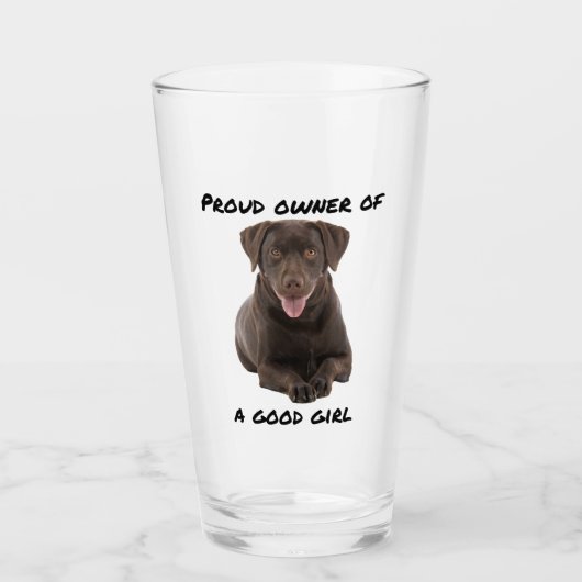 Good Girl Chocolate Lab Glas (Voorkant)