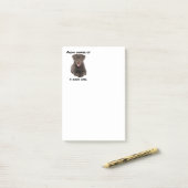 Good Girl Chocolate Lab Post-it® Notes (Op bureau)