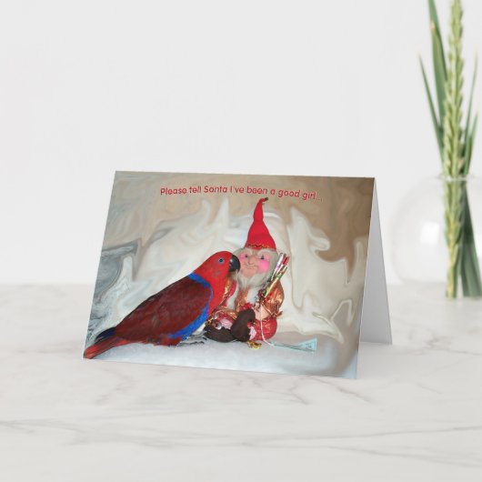 Good Girl Feestdagen Kaart (Voorkant)