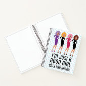 Good Girl Mode Cartoon Notitieboek (Binnen)
