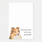 Good Girl Sheltie Post-it® Notes (Voorkant)