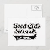 Good Girls Steal (zwart) Briefkaart (Voorkant / Achterkant)