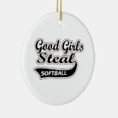 Good Girls Steal (zwart) Keramisch Ornament (Rechts)
