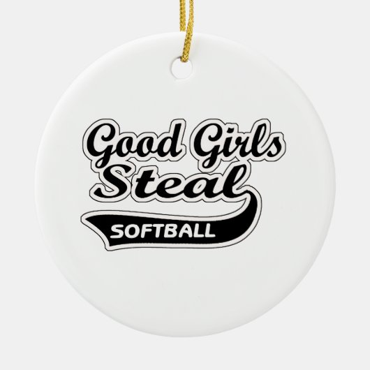 Good Girls Steal (zwart) Keramisch Ornament (Voorkant)