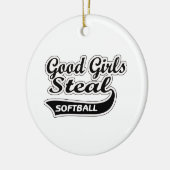 Good Girls Steal (zwart) Keramisch Ornament (Links)