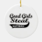 Good Girls Steal (zwart) Keramisch Ornament (Achterkant)