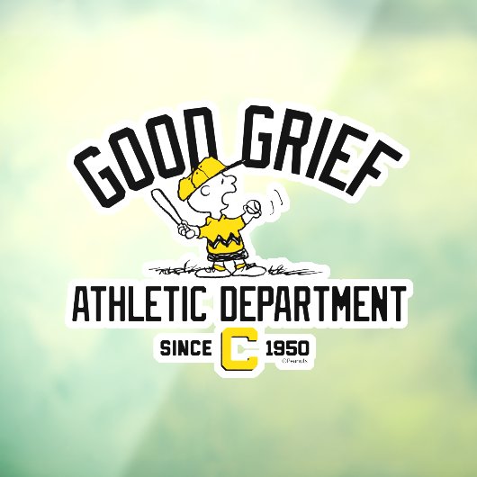 Good Grief Athletic Department Raamsticker (Vel 3)