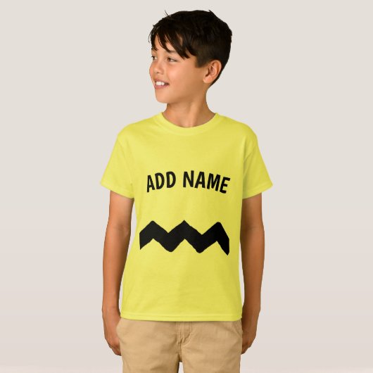 Good Grief Ziz Zaz Line Voeg naam toe T-shirt (Voorkant volledig)