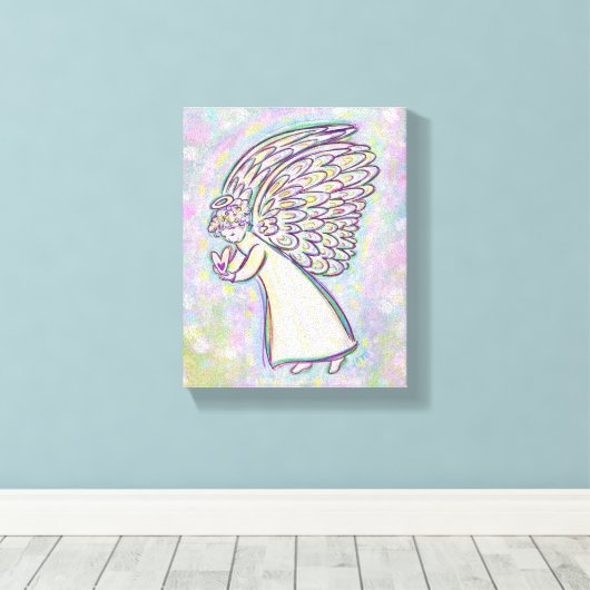 Good Guardian Angel schildert gevlekte canvas kuns (Insitu (Houten vloer))