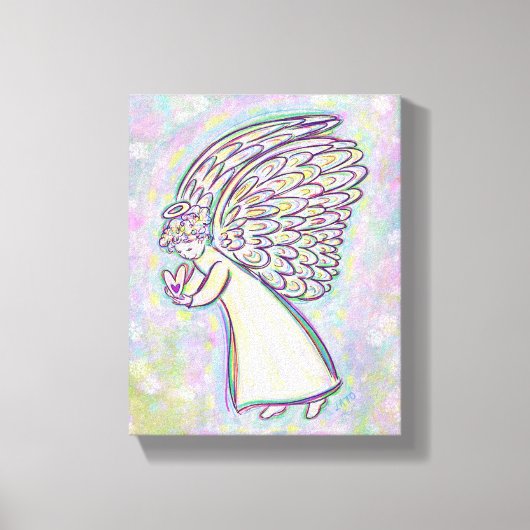 Good Guardian Angel schildert gevlekte canvas kuns (Voorkant)