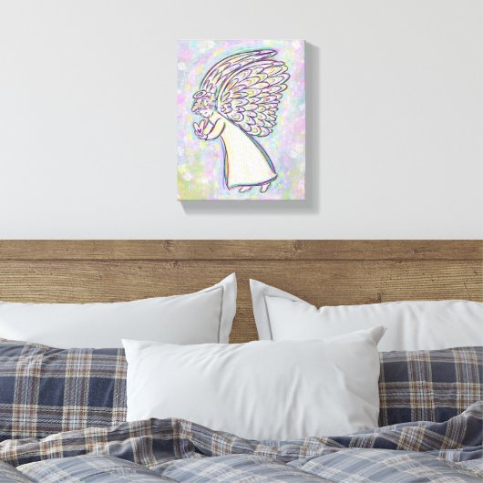 Good Guardian Angel schildert gevlekte canvas kuns (Insitu (Slaapkamer))