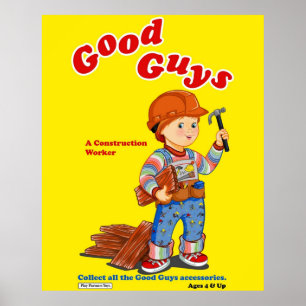 Good Guys - Bouwvakker - Kinderspel - Poster